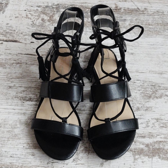 Like New Nine West Black Gladiator Sandal - Picture 2 of 14